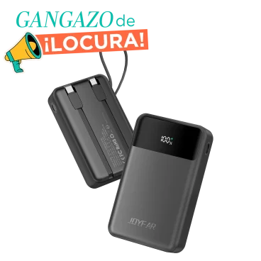 JOYFAR Batería Externa Portátil de con 2 Cables Integrados y Salida USB-C