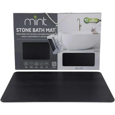 J&V Textiles Diatomaceous Stone Quick-Drying Bath Mat