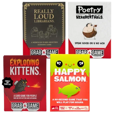 4-Pack: Exploding Kittens Game Bundle
