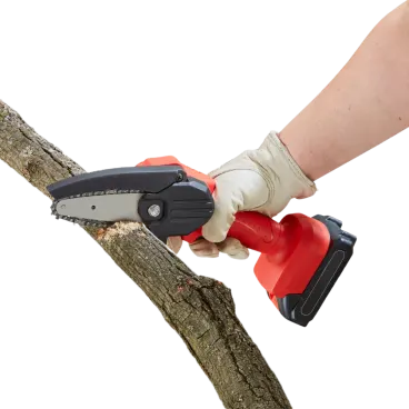 Hammacher Schlemmer 21V Mini 4" Cordless Chainsaw