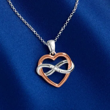 The Diamond Infinite Love Hallmarked Pendant