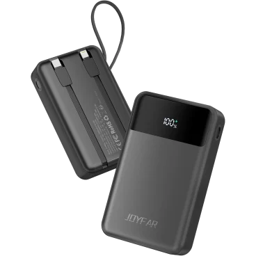JOYFAR 30,000mAh Fast Charging Power Bank with Integrated Cable