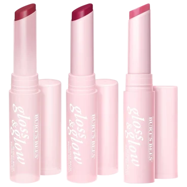 Paquete de 3: Burt's Bees Bálsamos Labiales Gloss & Glow