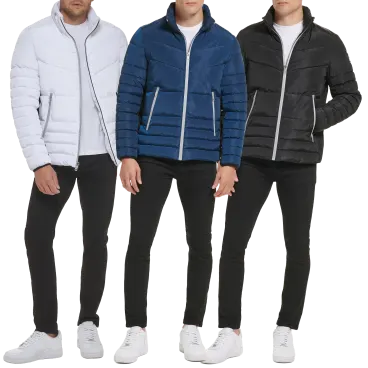 Kenneth Cole New York Men's Quilted Puffer Jacket