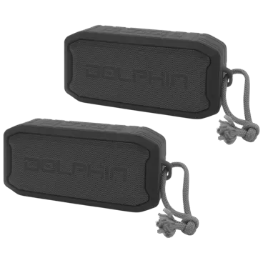 2-Pack: Dolphin Diver Mini Waterproof Portable Speakers