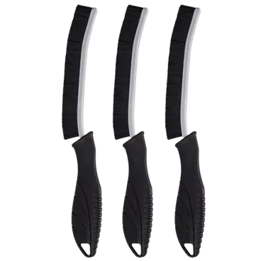 Cheer Collection 3-Piece Crevice Cleaning Brush Set