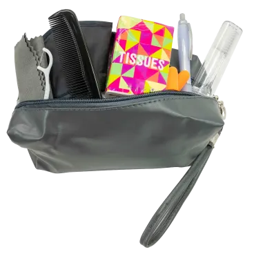 Krediz 9-Piece First Class Travel Kit with Toiletry Pouch Bag