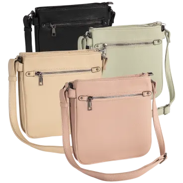 Cee Klein Double Top Zipper Crossbody