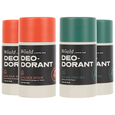 4-Pack: Would Aluminum Free Natural Deodorant for Men