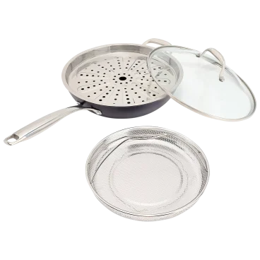 Fabio Viviani Everyday Pan with 2 Stainless Steel Inserts