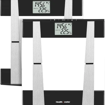 2-Pack: Health-o-Meter Digital Glass Body Composition Weight Tracking Scale
