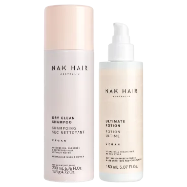 2-Pack: NAK Hair Care (Ultimate Potion + Dry Clean Shampoo)