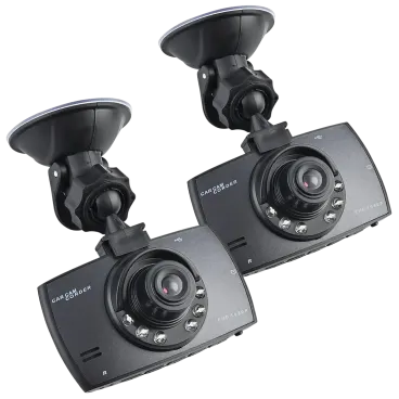 Paquete de 2: Lifeware Cámara para Auto 1080P Ultra Delgada con Pantalla de 2.4"