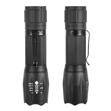 2-Pack: Krediz Light Bead Telescopic Zoom Strong Adjustable Mode Flashlight