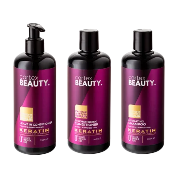 Cortex Beauty 3-Piece Keratin Leave In Conditioner Set