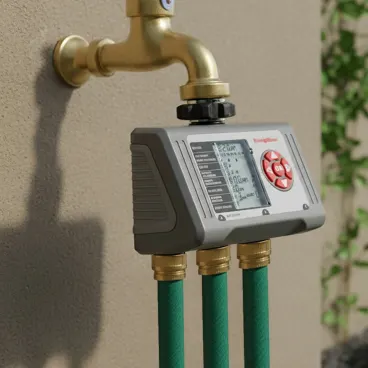 Temporizador Electrónico de Agua RainWave de 3 Zonas, 12 Ciclos