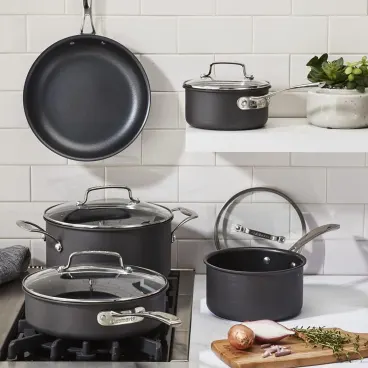 The 9-Piece Triple-Ply Hard-Anodized Cookware Set