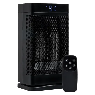 Calentador Oscilante de 1500W con Termostato de 99° y Control Remoto