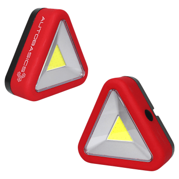 2Pack AutoBasics Roadside LED Safety Triangle Lights