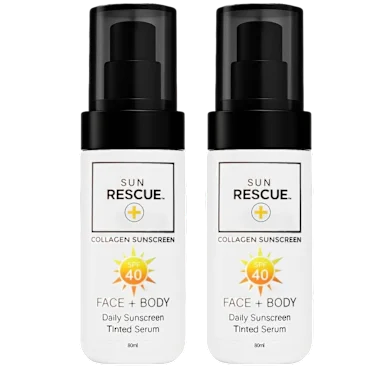 2-Pack: Sun Rescue SPF 40 Tinted Collagen Sunscreen