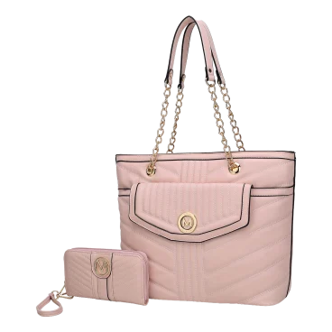 MKF Collection Chiari Tote Bag & Wallet Set by Mia K