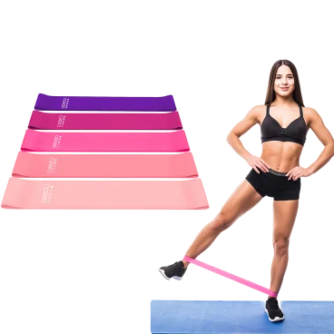 5-Pack: Extreme Precision Yoga Fitness Exercise Band Loops