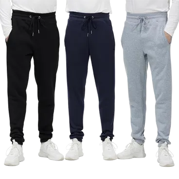 3-Pack: Nextex Apparel Men's French Terry Joggers with Pockets