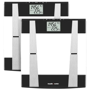 2-Pack: Health-o-Meter Digital Glass Body Composition Weight Tracking Scale