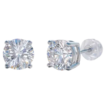 Saffron 2 Carat TW Moissanite Stud Earrings