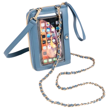 G.I.L.I. Faux Leather Wallet Crossbody with Two Straps