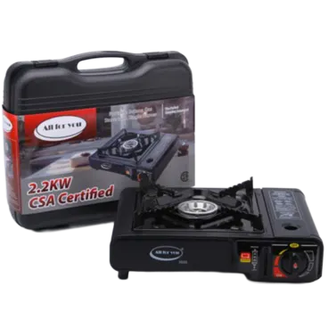J&V Textiles Portable Gas Stove with Carrying Case