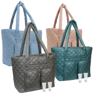 Joan & David Diamond Bolso Tote de Viaje Acolchado de Nylon tipo Paracaídas