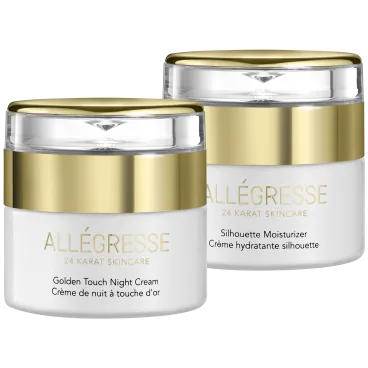 Allegresse 24 Karat Skincare 2-Piece Moisturizer & Night Cream Set