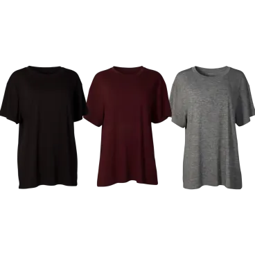 3-Pack: HUE Boyfriend Active Layer Tees