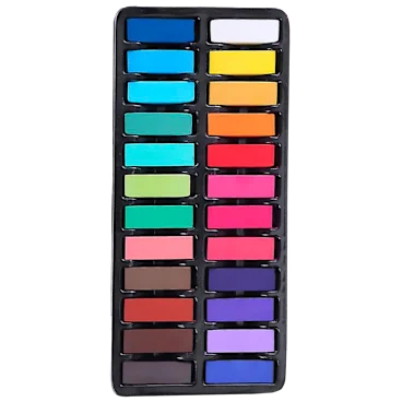 Miley Cosmetics Hair Chalk with 24 Assorted Colors