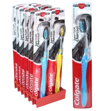 24-Pack: Colgate Super Flexi Charcoal Toothbrush