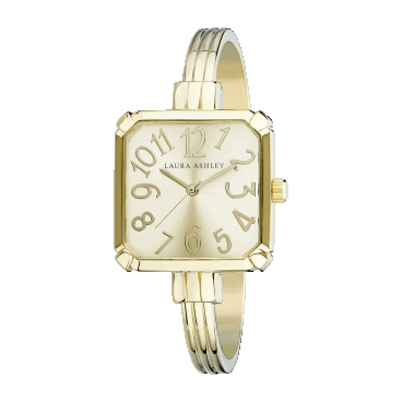 Laura Ashley Women's Skinny Bangle Square Watch