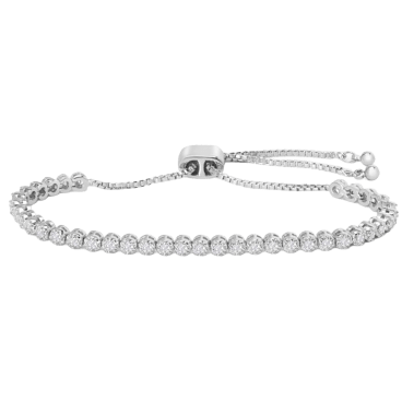 The Moissanite Bolo Slide Tennis Bracelet