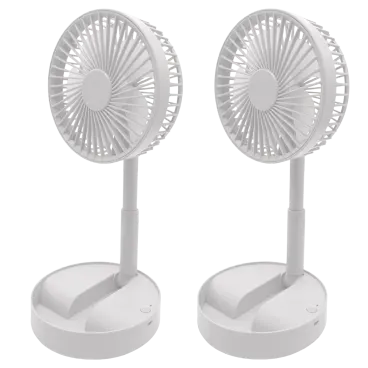 2-Pack: GabbaGoods Roundabout Breeze Rechargeable Fans