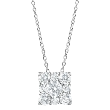 Beyond Brilliance 1 Carat Round Cut Lab Grown Diamond Cluster Pendant