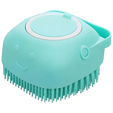 2-Pack: Furry Twinz Pet Bath Shampoo Dispensing 2-In-1 Scrubber & Massager Brush