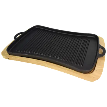 Jim Beam Cast Iron Grill Pan Set