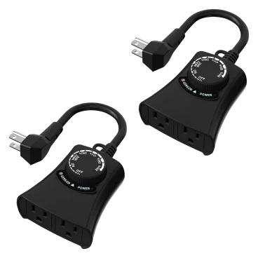 2-Pack: HBN Outdoor Light Timer
