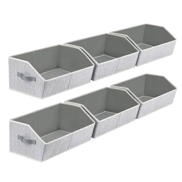 6-Pack: Cheer Collection Wide Storage Bins