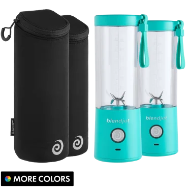 2-Pack: BlendJet 2 Portable Blenders with Insulated Sleeves