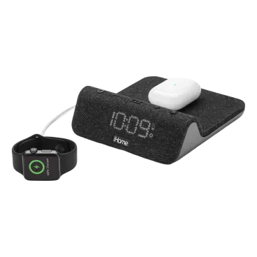 iHome PowerValet Pro 3-in-1 Wireless Charger with USB-A and USB-C Ports