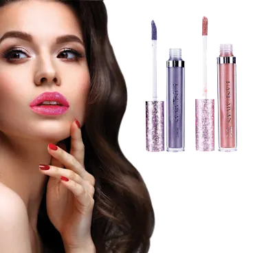 2-Pack: Miley Cosmetics Mermaid Diamond Glitter Liquid Lip Gloss