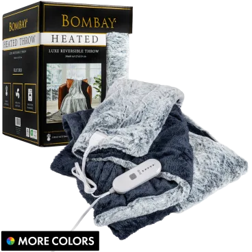 Bombay Manta Reversible Calefactable de Piel Sintética