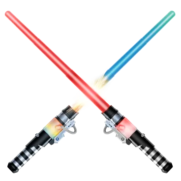 2-Pack: USA Toyz Light Force Galaxy Light Up LED Swords