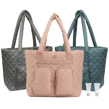 Joan & David Diamond Bolso Tote de Viaje Acolchado de Nylon tipo Paracaídas